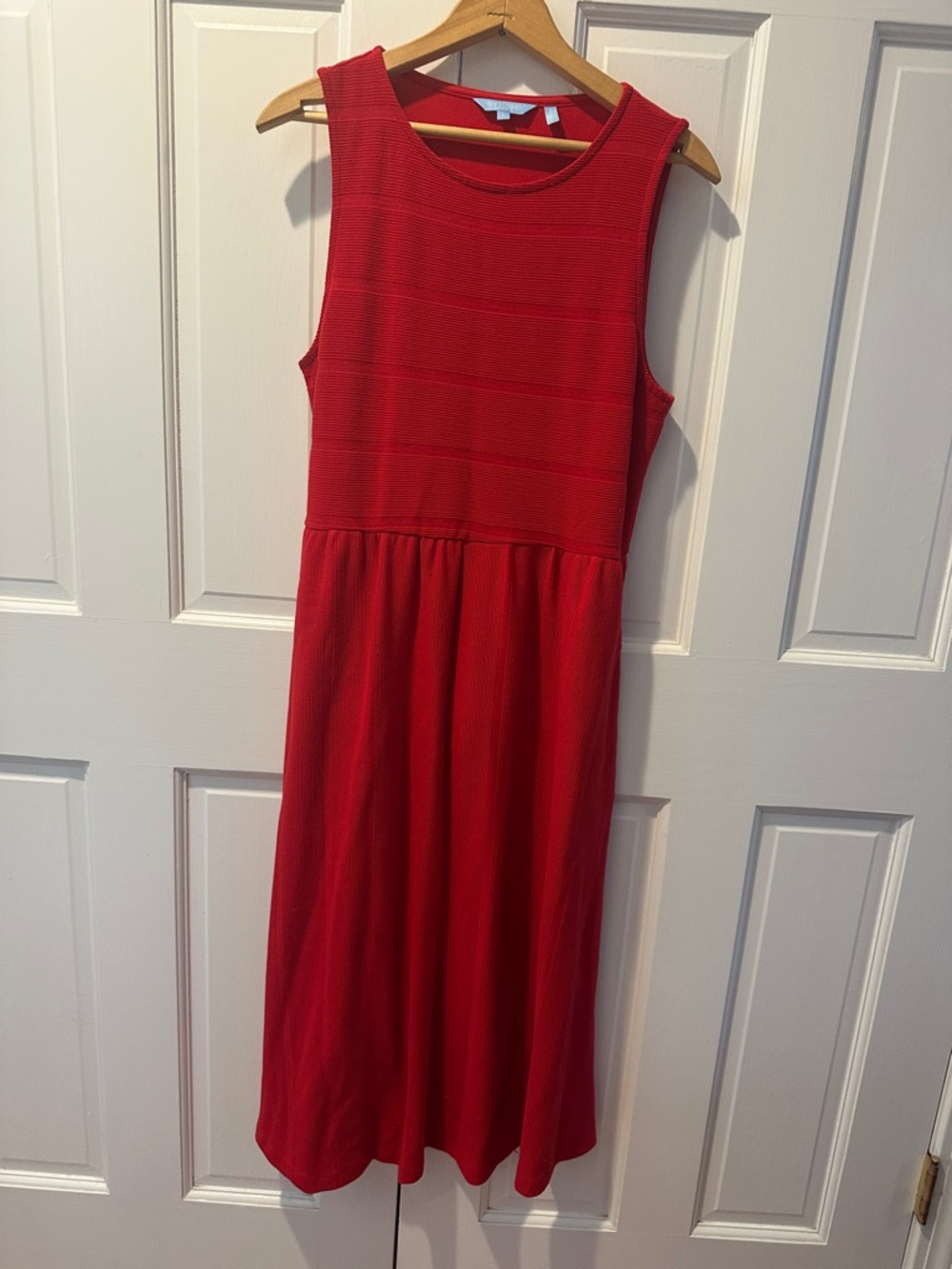 Draper James Red Sleeveless Maxi Dress